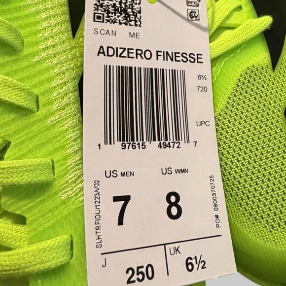 Adidas Adizero Avanti and Finesse Lucid Lemon Track & Field Spikes IG1989 IG2018 main image 12